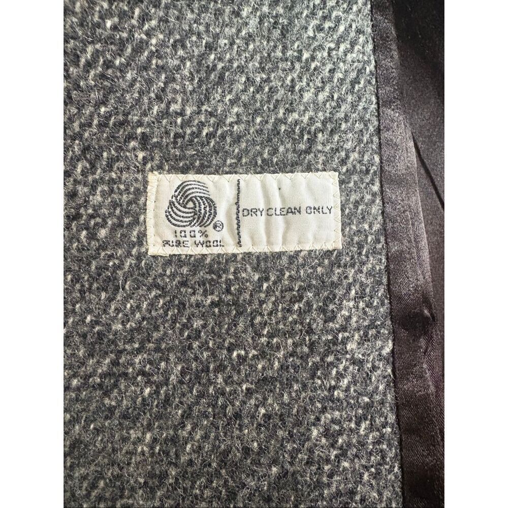 Bromleigh Tweed Coat Womens XS Gray Long Wool Double Breasted - Picture 5 of 8